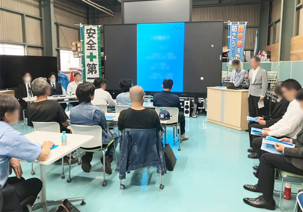 名古屋支店にて安全大会の様子